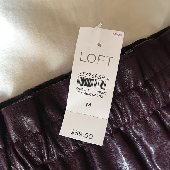 Plum Pleather Skirt *NWT* - Picture 4 of 4